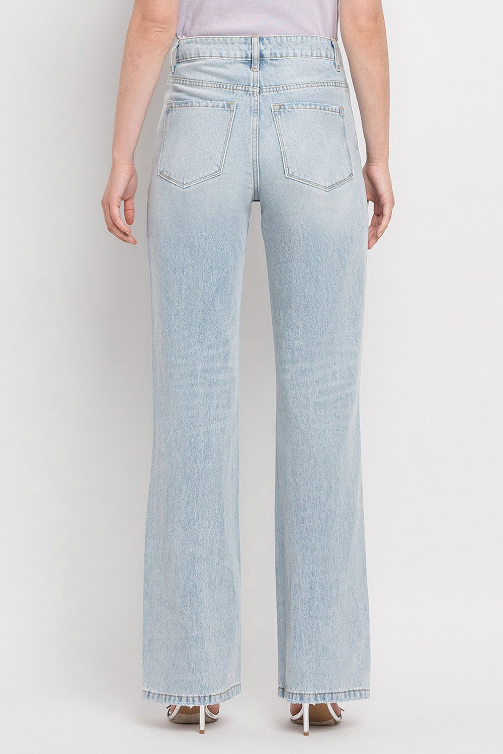 Vervet by Flying Monkey 90'S Vintage Super High Rise Flare Jeans-Teresa&#39;s Fashionista LLC