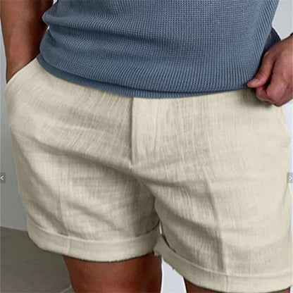 Men's Slant Pockets Pure Color Comfort Breathable Workout Shorts-Teresa&#39;s Fashionista LLC