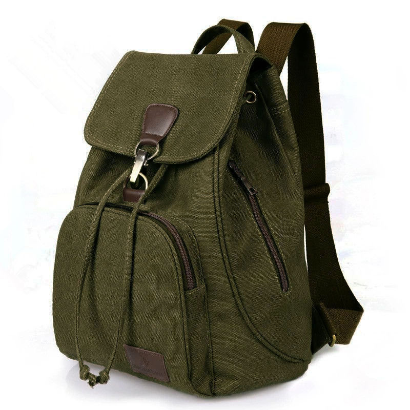 Women's Canvas Backpack Vintage Students School Bags-Teresa&#39;s Fashionista LLC