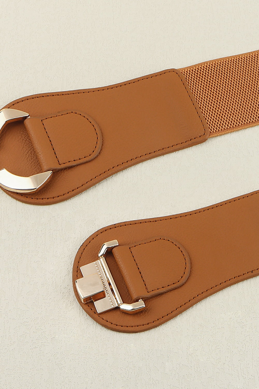 Alloy Buckle Elastic Belt-Teresa&#39;s Fashionista LLC