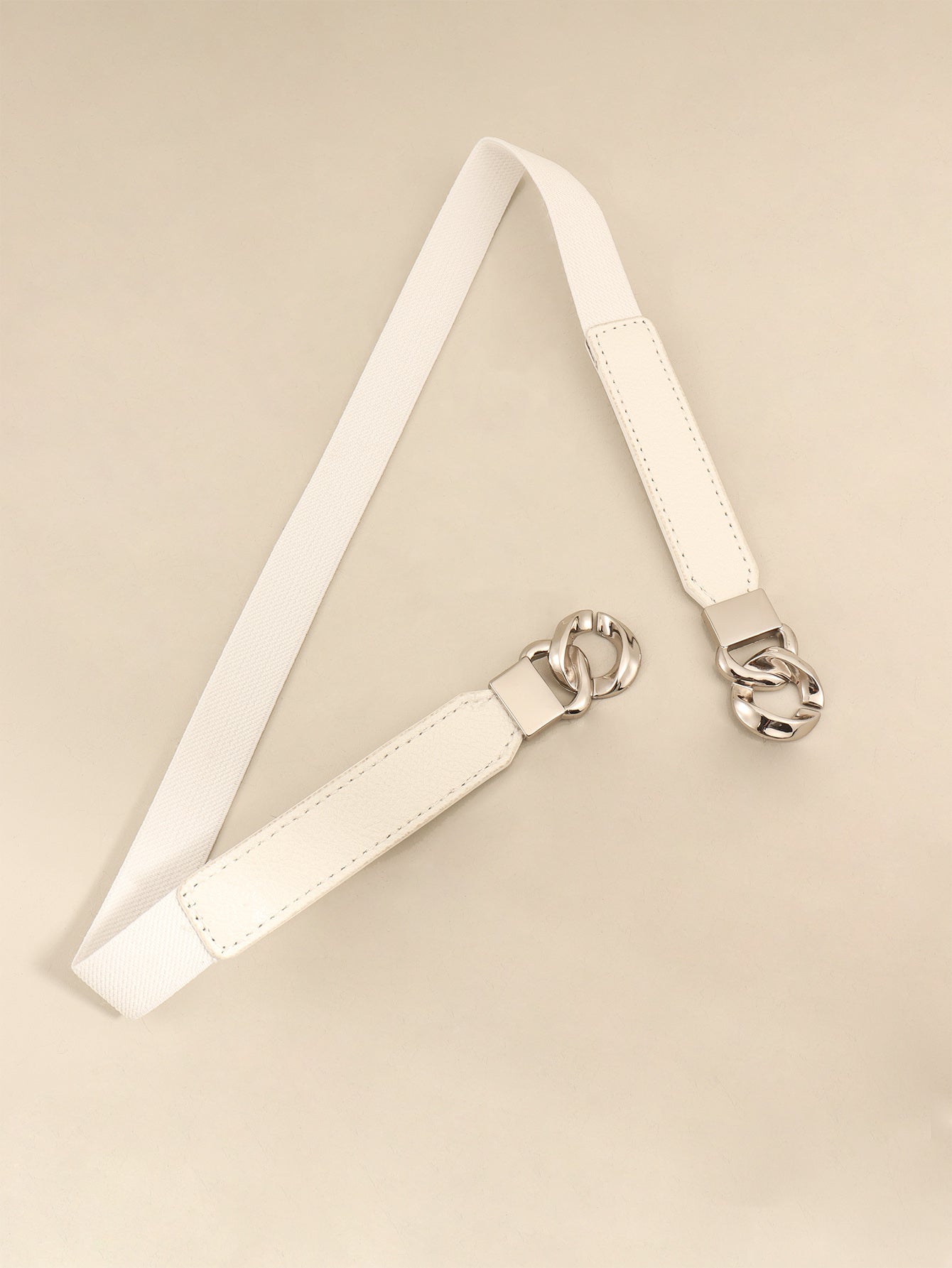 Zinc Alloy Buckle Elastic PU Belt-Teresa&#39;s Fashionista LLC