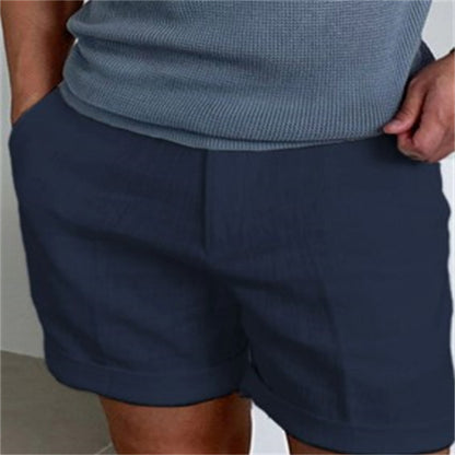 Men's Slant Pockets Pure Color Comfort Breathable Workout Shorts-Teresa&#39;s Fashionista LLC