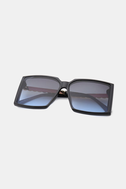 Polycarbonate Frame Square Sunglasses-Teresa&#39;s Fashionista LLC