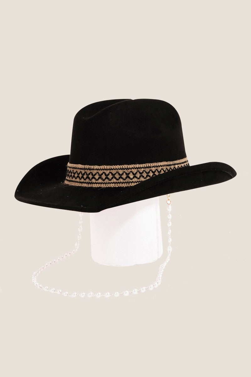 Fame Ornate Band Cowboy Hat-Teresa&#39;s Fashionista LLC