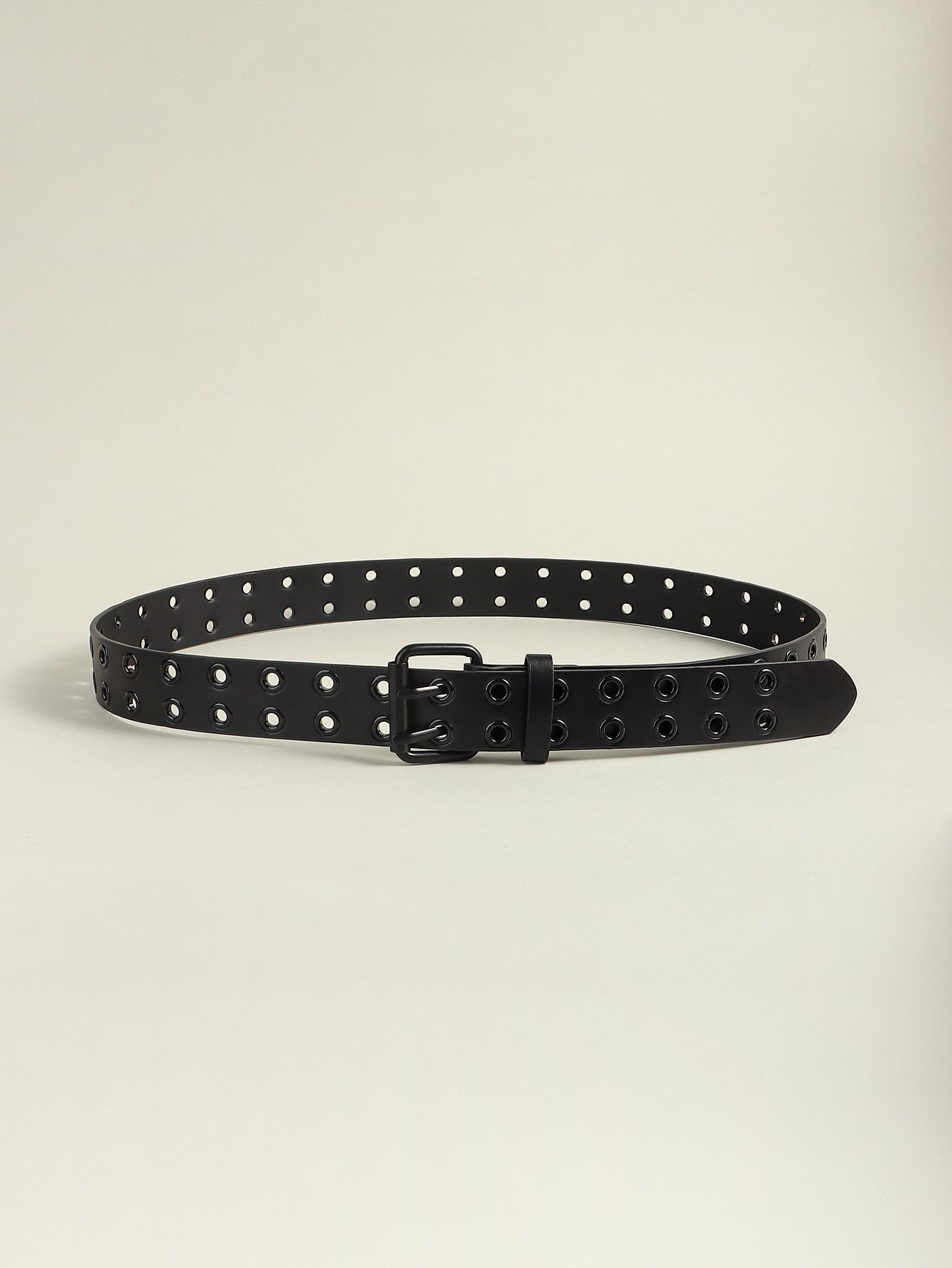 Grommet PU Leather Belt-Teresa&#39;s Fashionista LLC