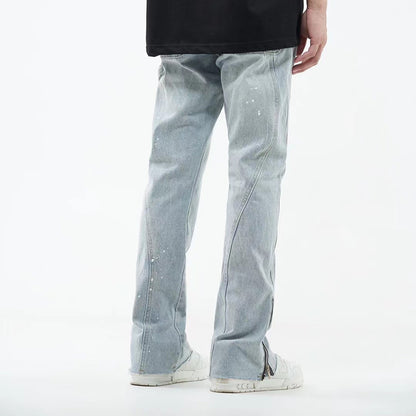 Men's Simple And Slightly Elastic Flare Jeans-Teresa&#39;s Fashionista LLC