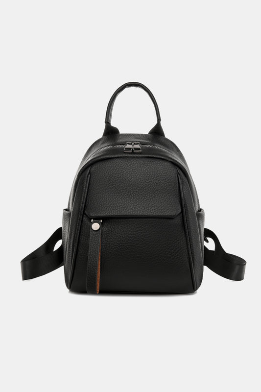 Small PU Leather Backpack-Teresa&#39;s Fashionista LLC