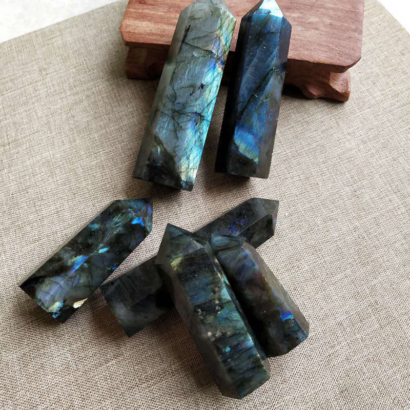 Natural Crystal Rough Polished Elongated Stone Pillar-Teresa&#39;s Fashionista LLC