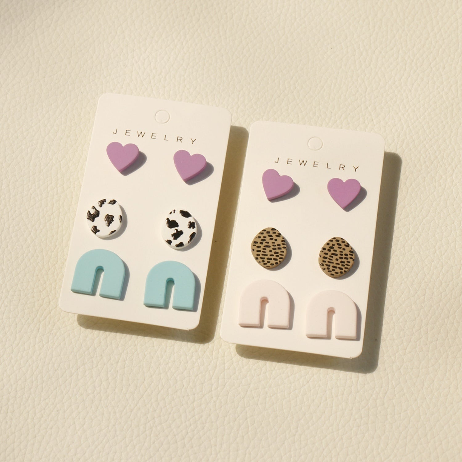 3 Piece Acrylic Stud Earrings-Teresa&#39;s Fashionista LLC