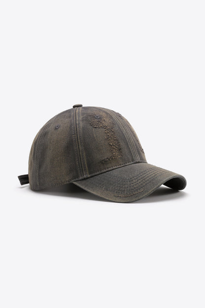 Distressed Adjustable Baseball Cap-Teresa&#39;s Fashionista LLC