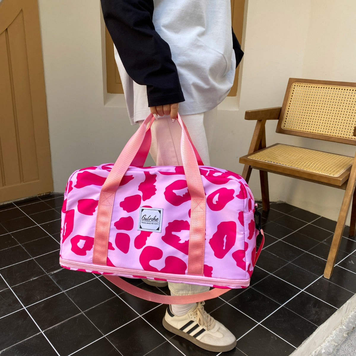 Oxford Cloth Printed Travel Bag-Teresa&#39;s Fashionista LLC