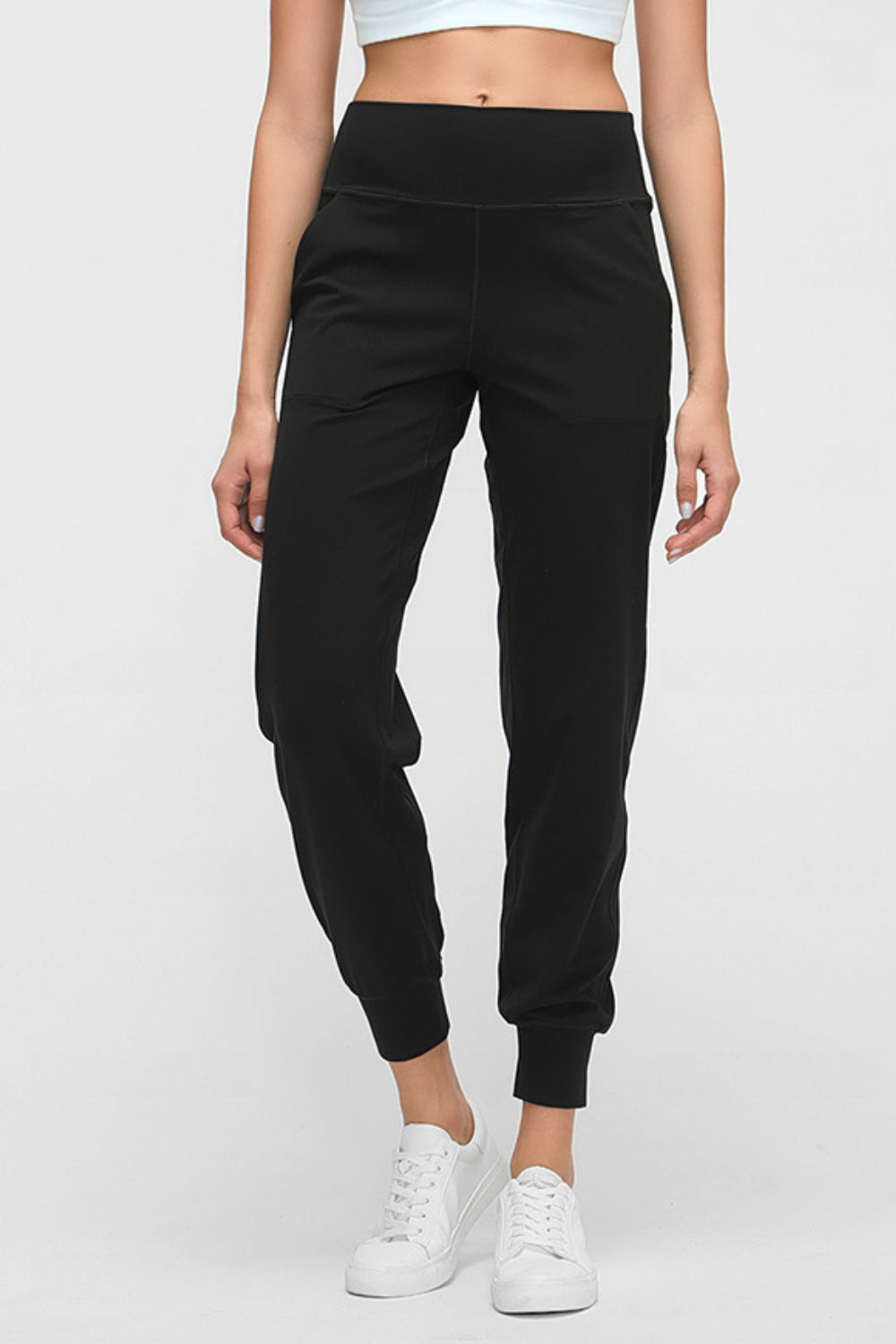 Wide Waistband Slant Pocket Pants-Teresa&#39;s Fashionista LLC