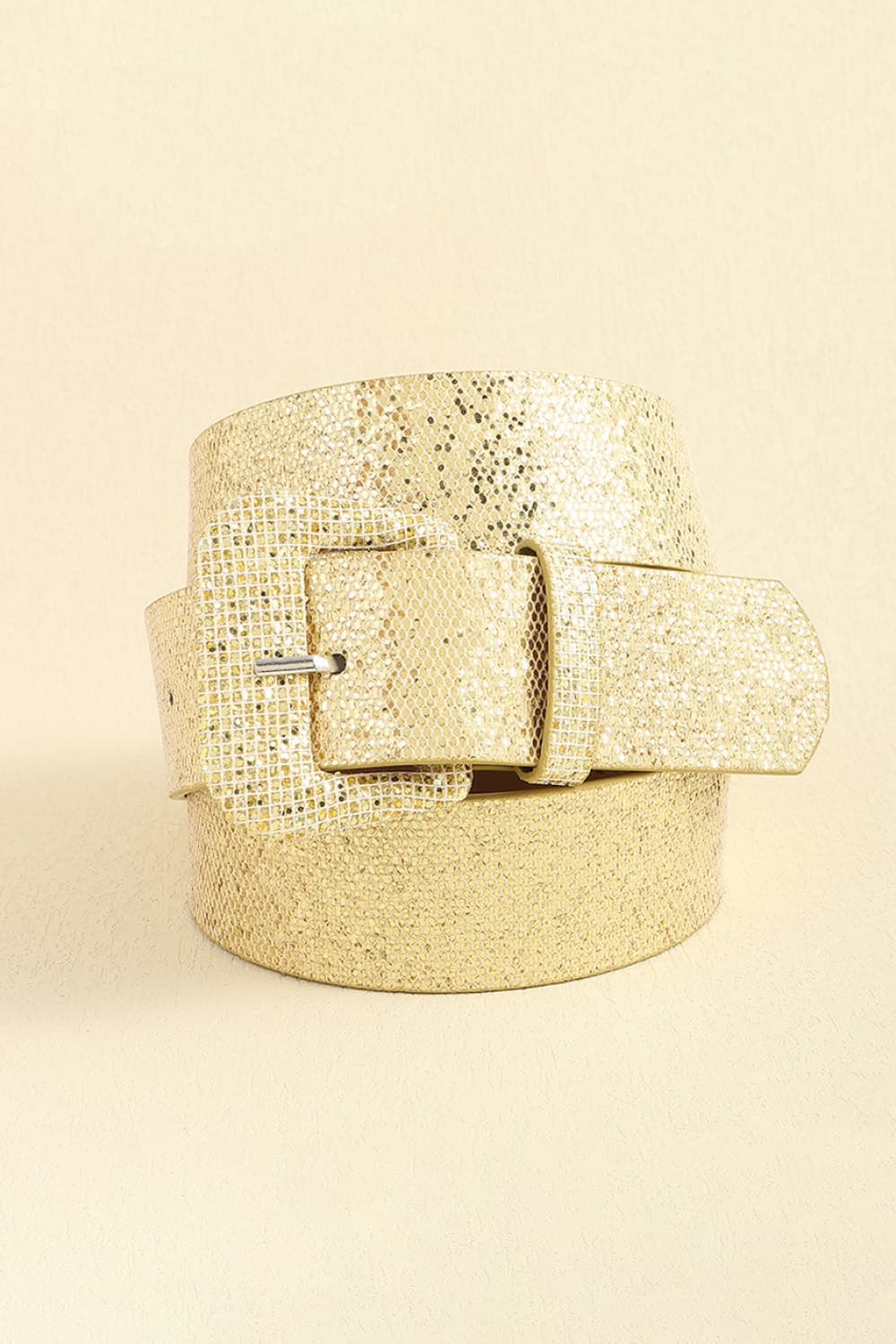 Glitter PU Leather Belt-Teresa&#39;s Fashionista LLC