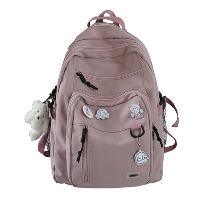 Backpack School Bag Girls Students Schoolbag High Capacity Multi-pocket Design Bags-Teresa&#39;s Fashionista LLC