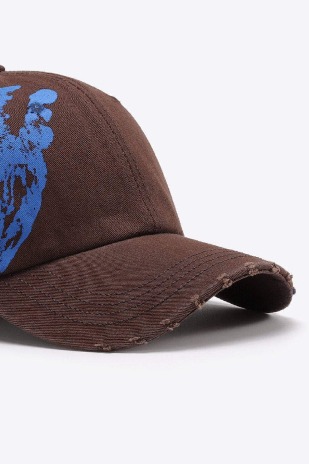 VIBRA Graphic Distressed Adjustable Baseball Cap-Teresa&#39;s Fashionista LLC