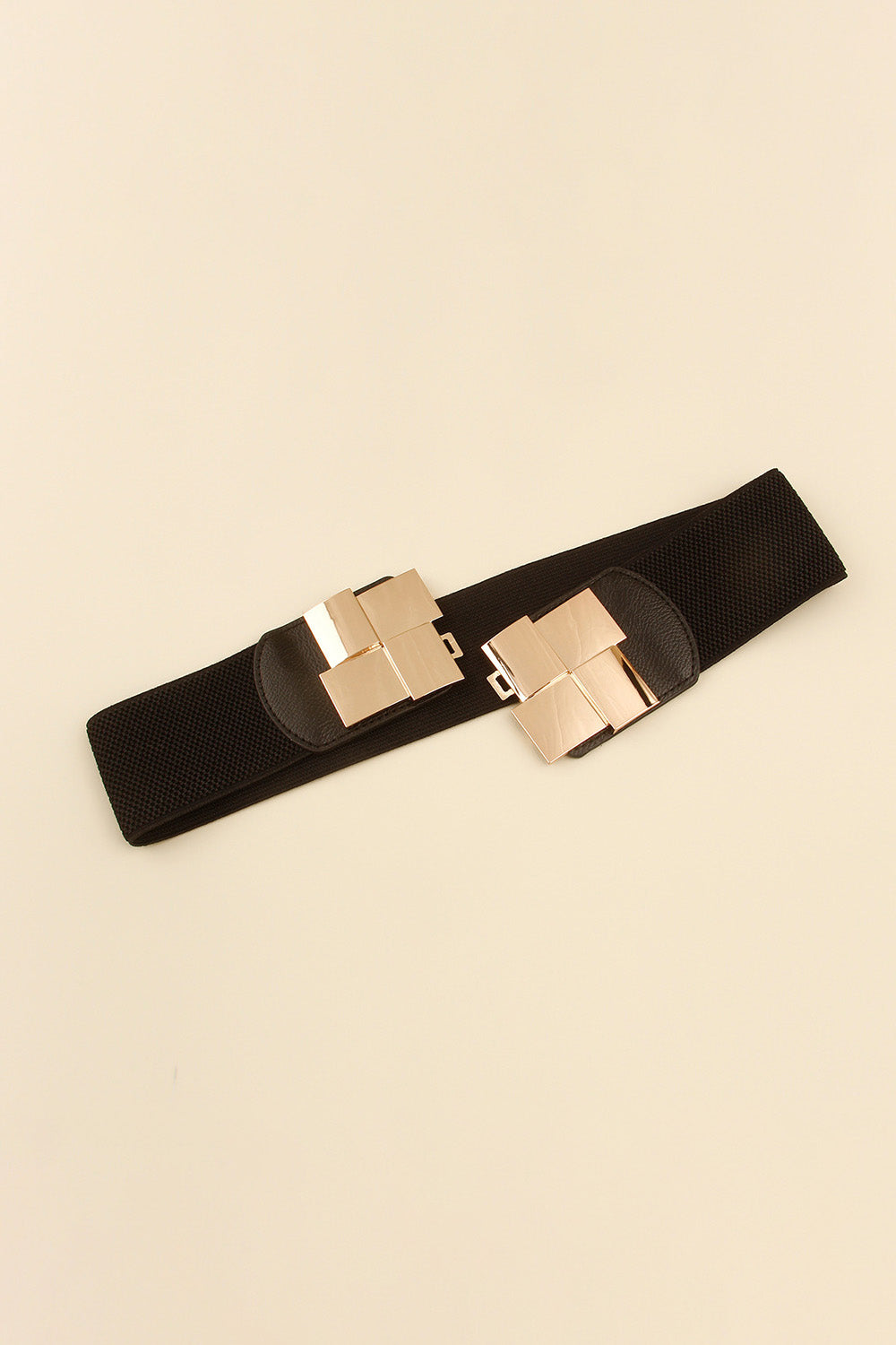 Geometric Buckle Elastic Wide Belt-Teresa&#39;s Fashionista LLC