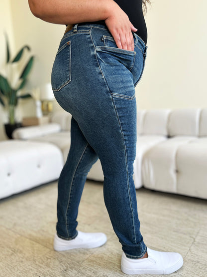 Judy Blue Full Size High Waist Skinny Jeans-Teresa&#39;s Fashionista LLC