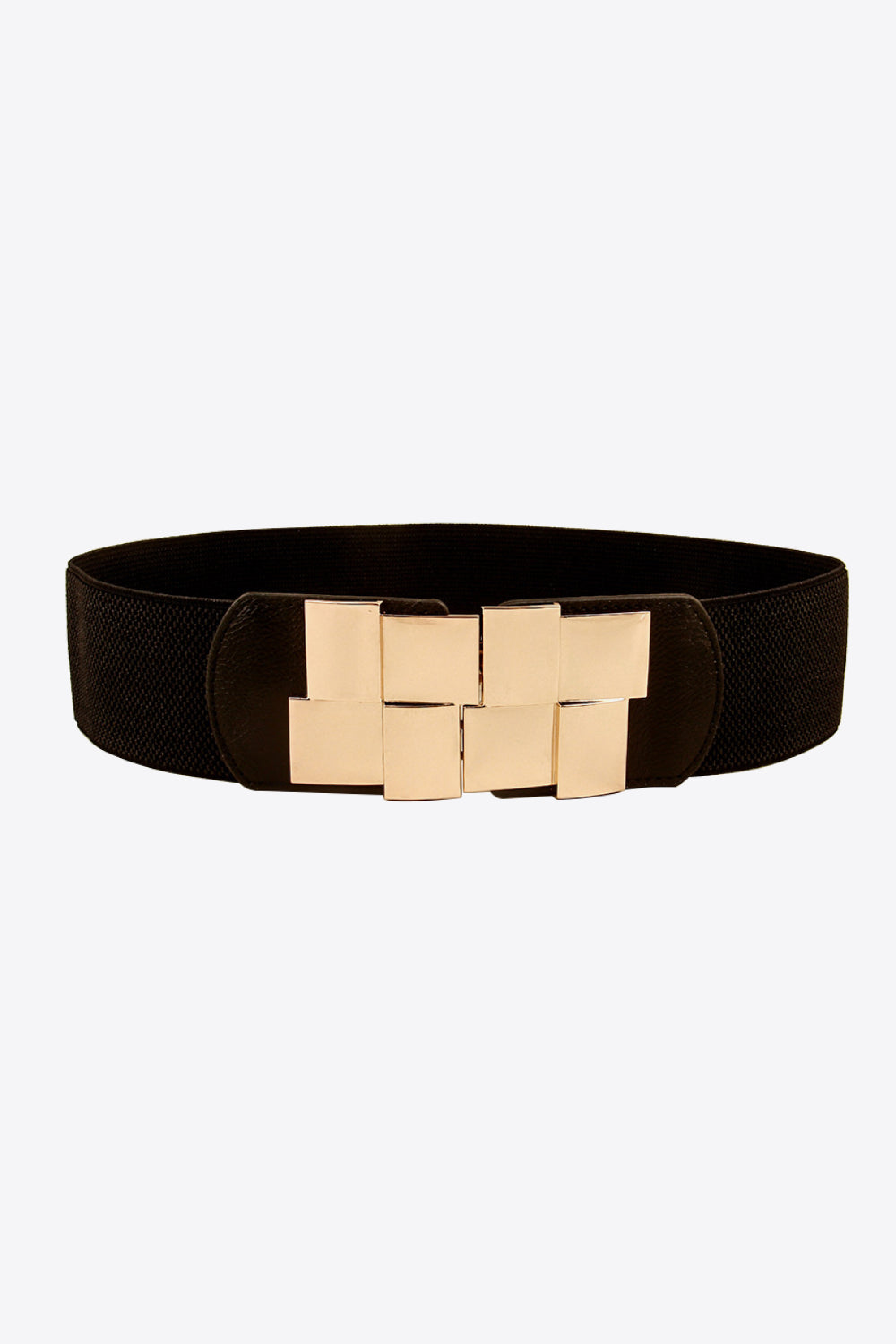 Geometric Buckle Elastic Wide Belt-Teresa&#39;s Fashionista LLC