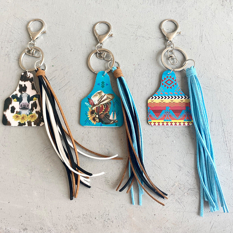 Chimney Shape Fringe Detail Key Chain-Teresa&#39;s Fashionista LLC