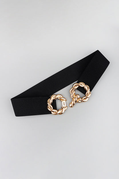 Zinc Alloy Buckle Elastic Belt-Teresa&#39;s Fashionista LLC