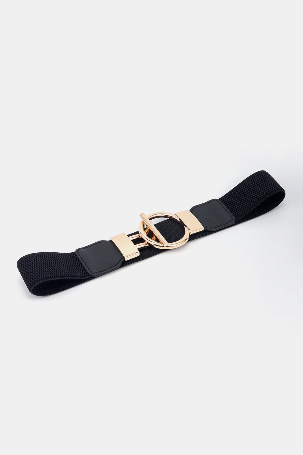 Circle Shape Buckle Zinc Alloy Buckle PU Leather Belt-Teresa&#39;s Fashionista LLC