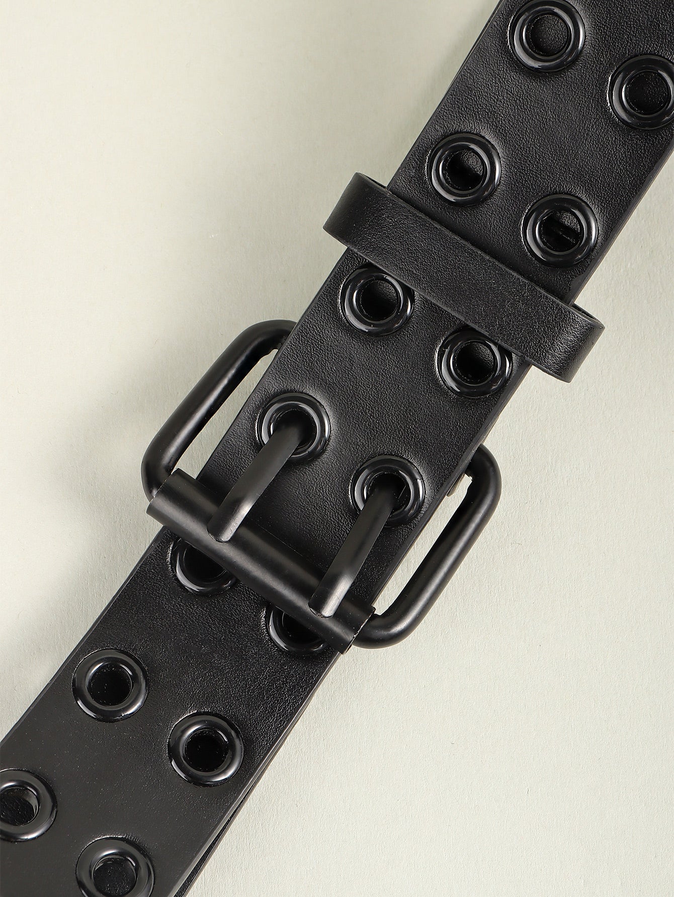 Grommet PU Leather Belt-Teresa&#39;s Fashionista LLC