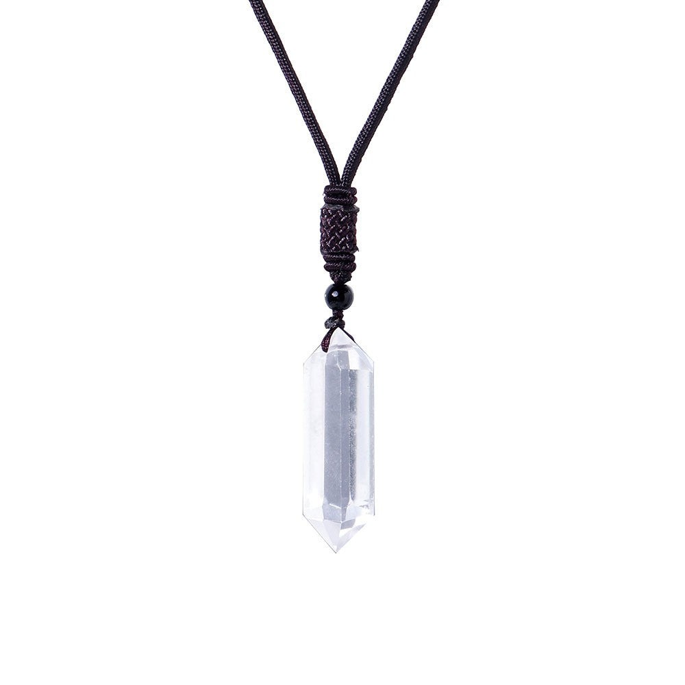 Raw Crystal Energy Stone Jewelry Pendant Necklace-Teresa&#39;s Fashionista LLC