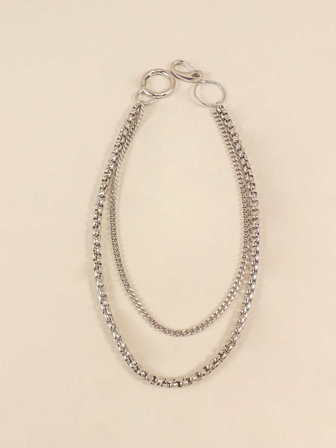 Double-Layered Metal Chain Belt-Teresa&#39;s Fashionista LLC