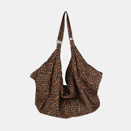 Leopard Polyester Tote Bag-Teresa&#39;s Fashionista LLC