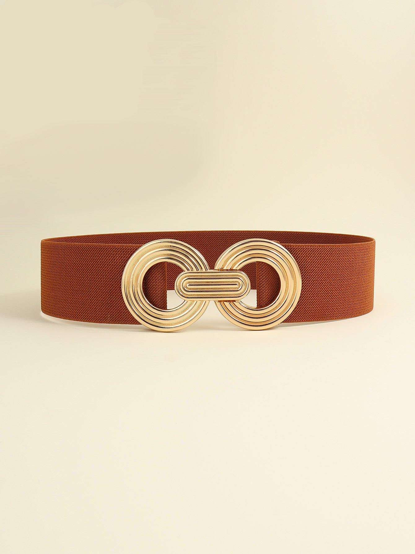 Geometric Buckle Elastic Wide Belt-Teresa&#39;s Fashionista LLC