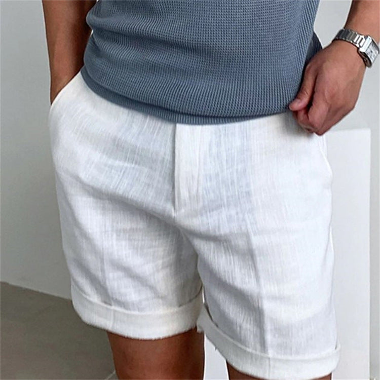 Men's Slant Pockets Pure Color Comfort Breathable Workout Shorts-Teresa&#39;s Fashionista LLC