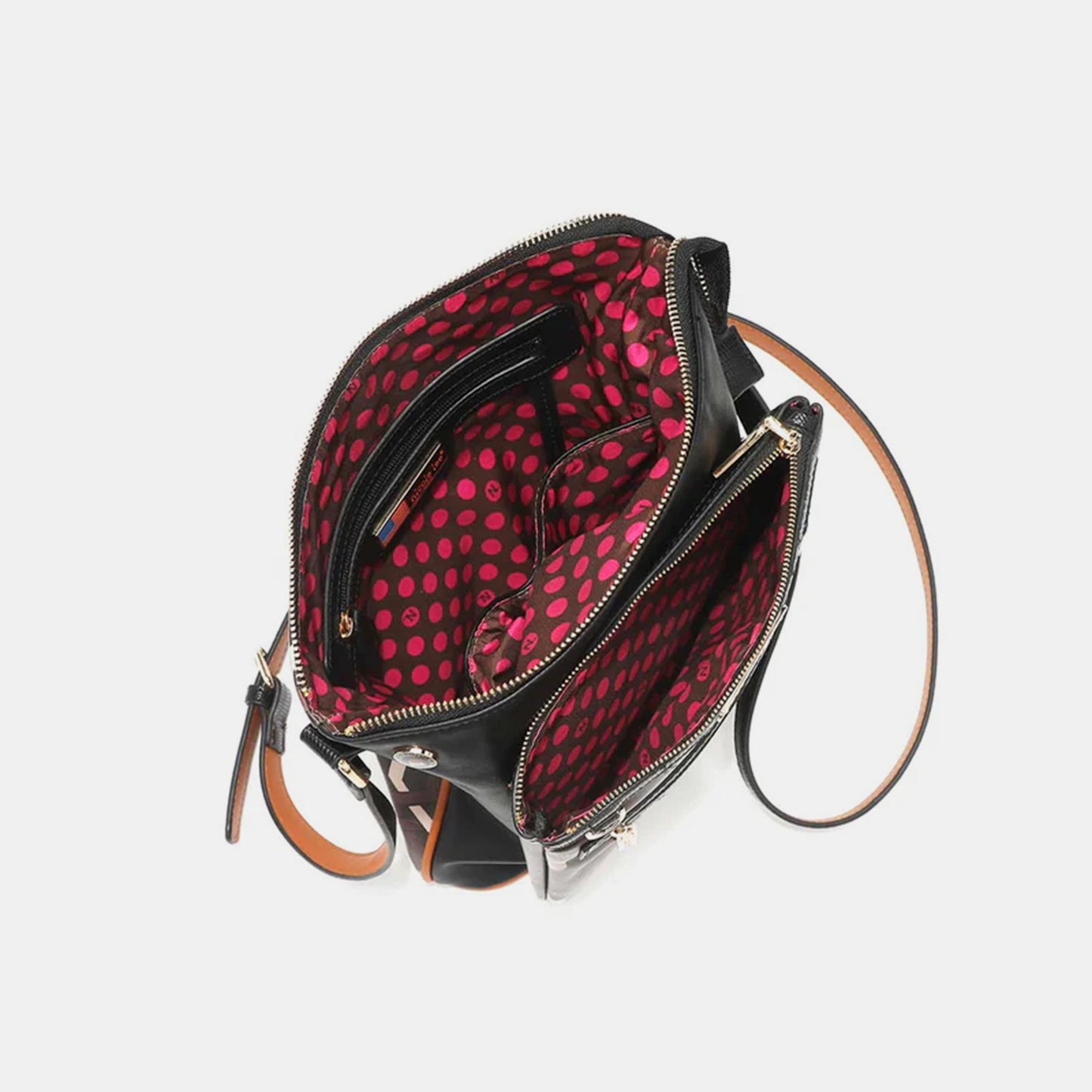 Nicole Lee USA Geometric Pattern Crossbody Bag-Teresa&#39;s Fashionista LLC