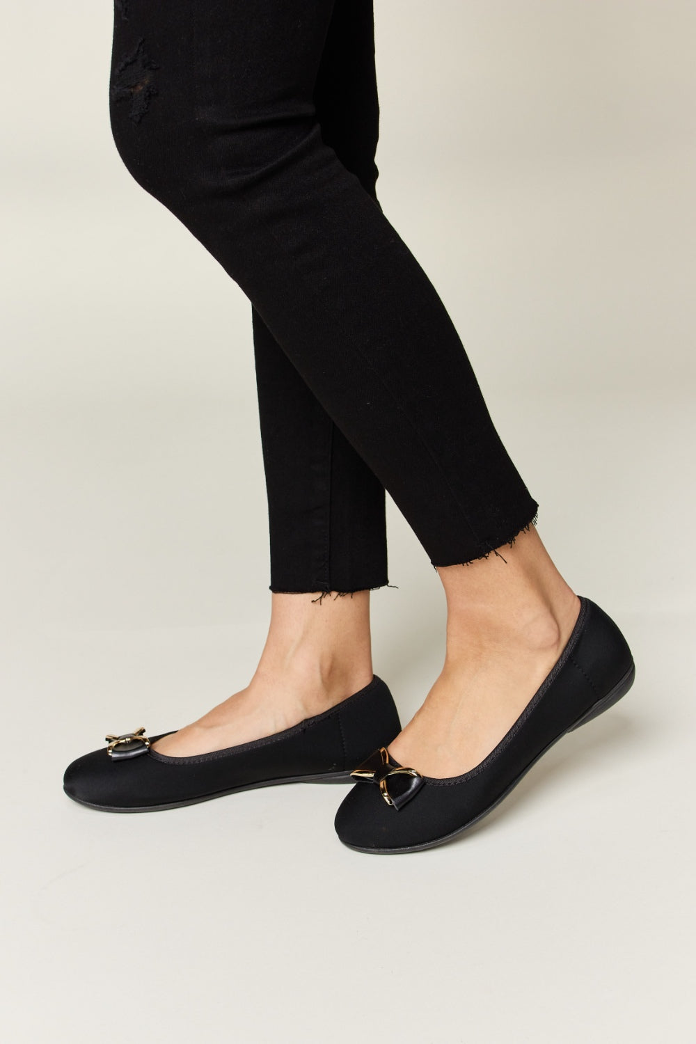 Forever Link Metal Buckle Flat Loafers-Teresa&#39;s Fashionista LLC