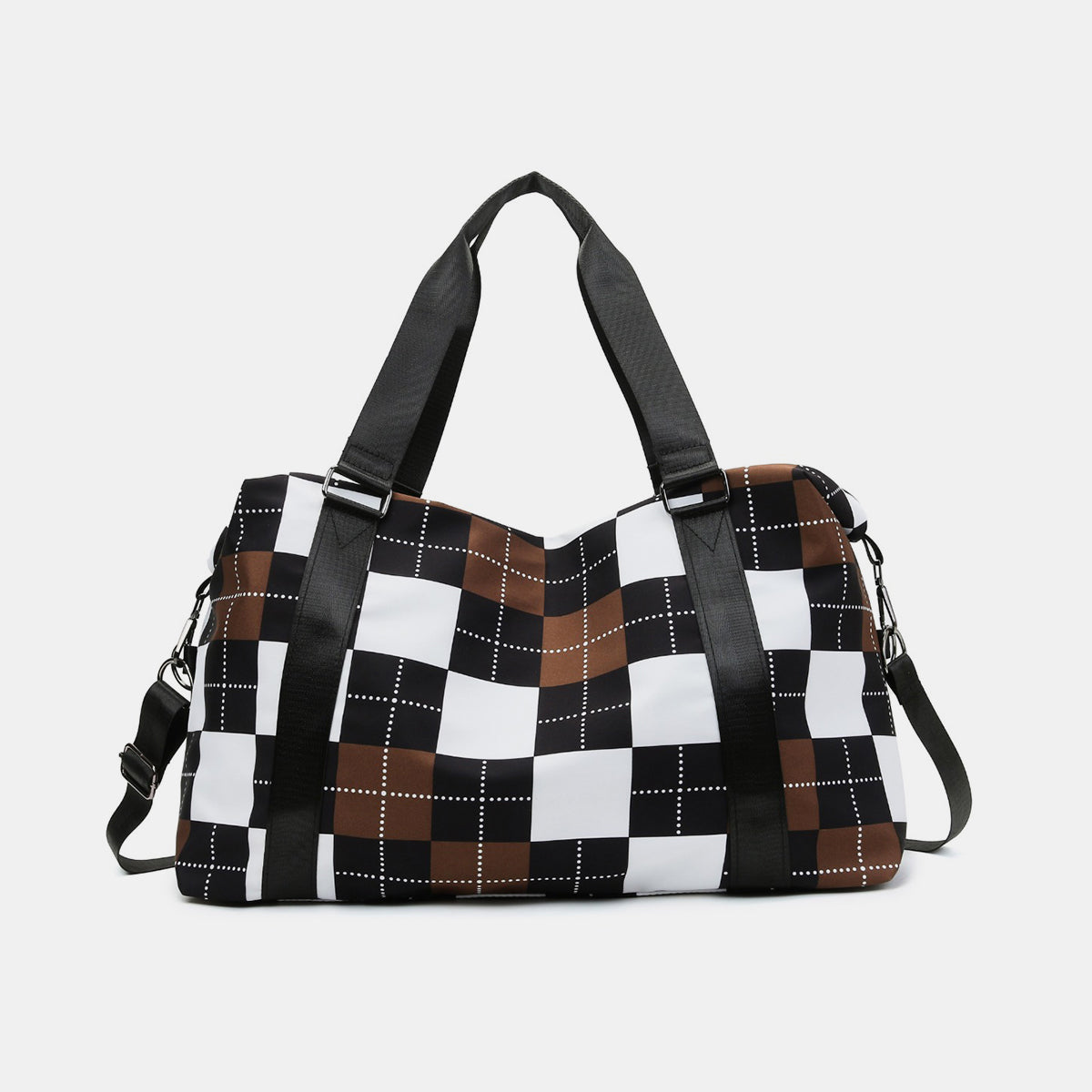 Oxford Cloth Plaid Travel Bag-Teresa&#39;s Fashionista LLC