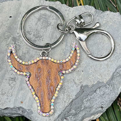 Bull Shape Key Chain-Teresa&#39;s Fashionista LLC