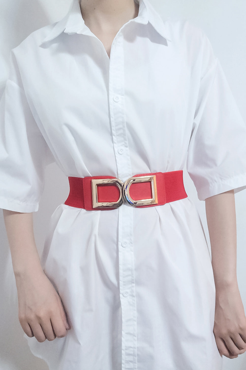 Double D Buckle PU Belt-Teresa&#39;s Fashionista LLC