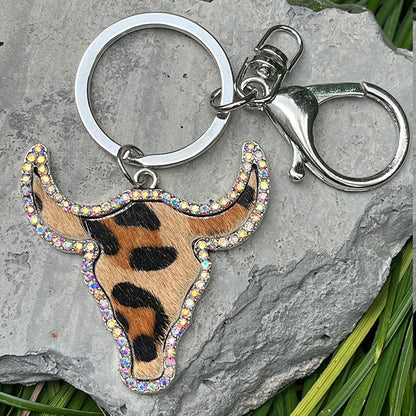 Bull Shape Key Chain-Teresa&#39;s Fashionista LLC