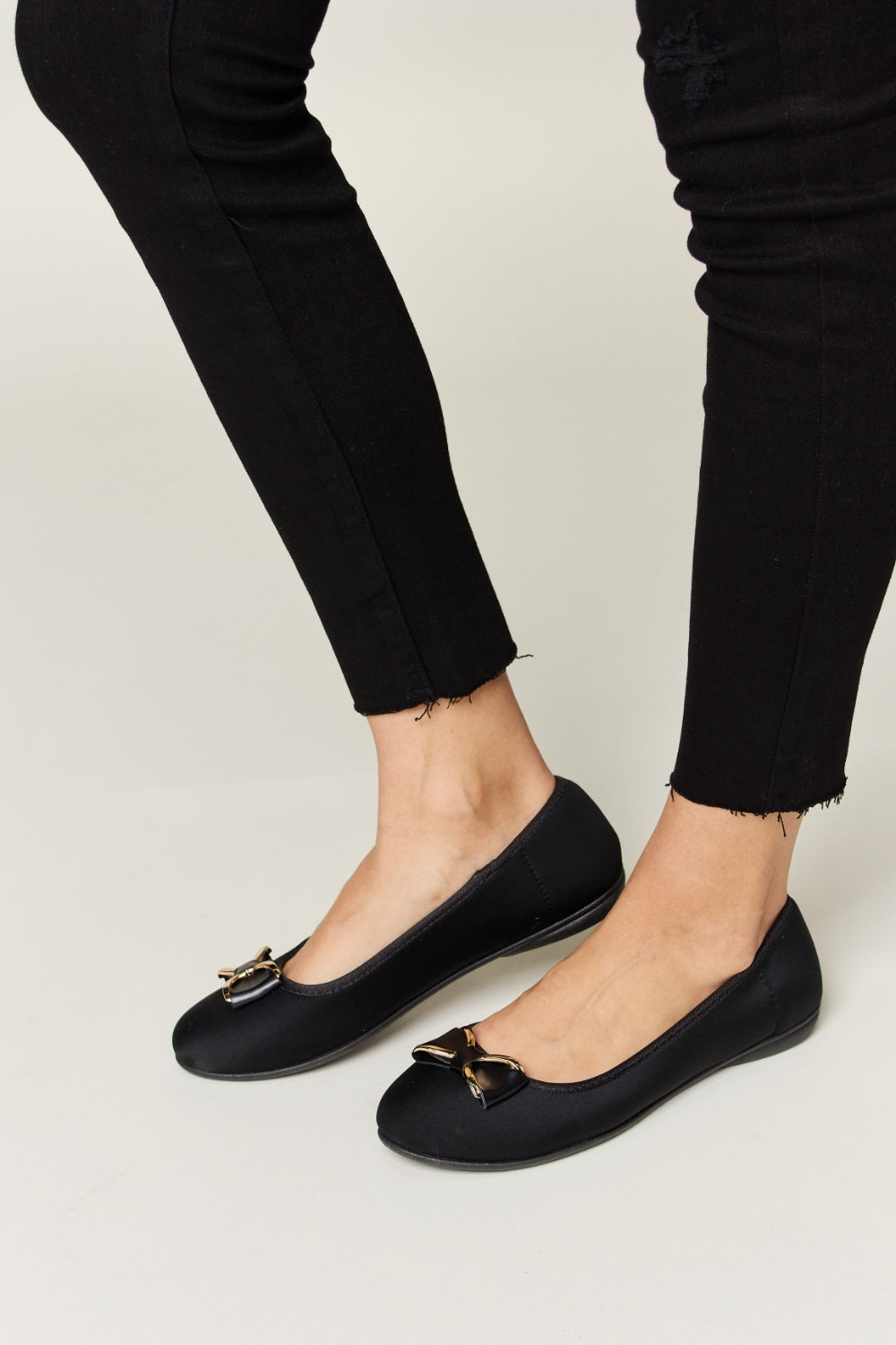 Forever Link Metal Buckle Flat Loafers-Teresa&#39;s Fashionista LLC