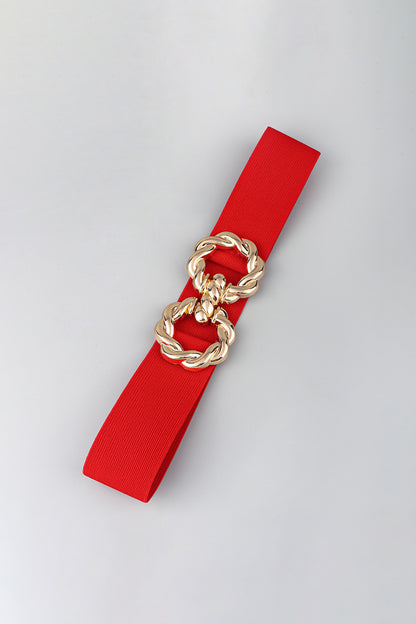 Zinc Alloy Buckle Elastic Belt-Teresa&#39;s Fashionista LLC