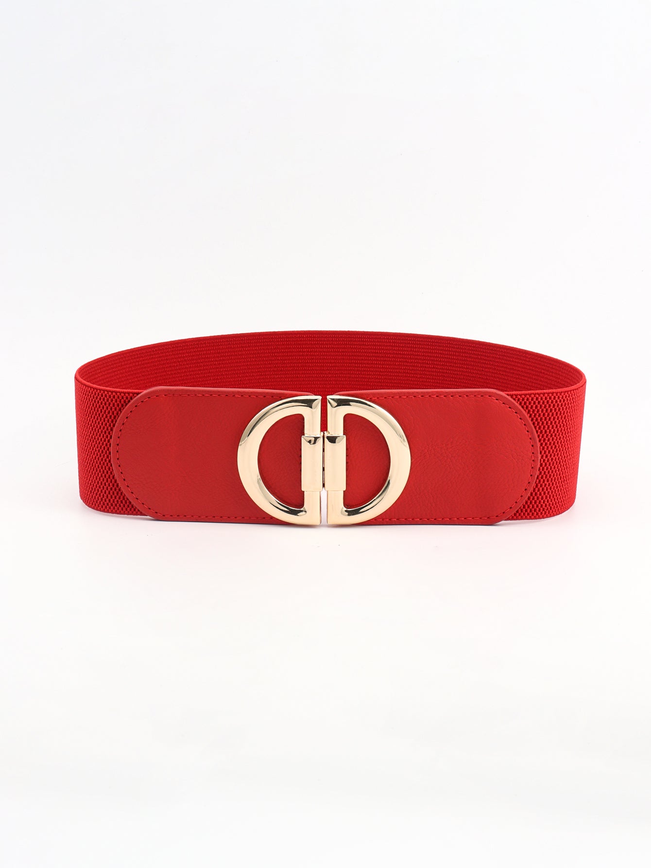 D Buckle Elastic Belt-Teresa&#39;s Fashionista LLC