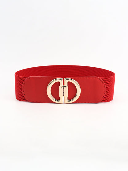 D Buckle Elastic Belt-Teresa&#39;s Fashionista LLC