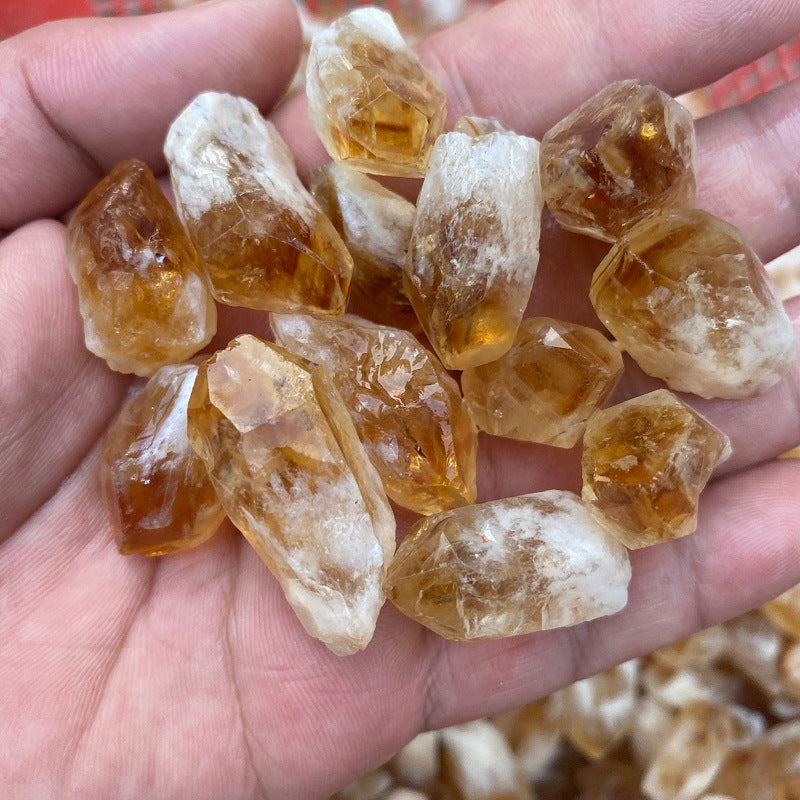 Random Rough Natural Citrine Point Quartz Crystal-Teresa&#39;s Fashionista LLC