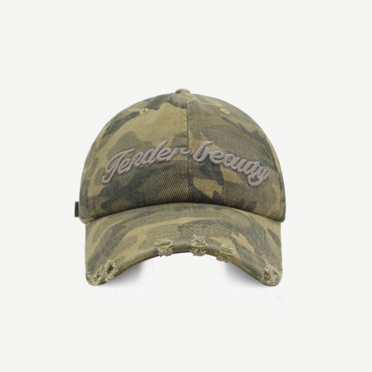 Letter Graphic Camouflage Cotton Hat-Teresa&#39;s Fashionista LLC