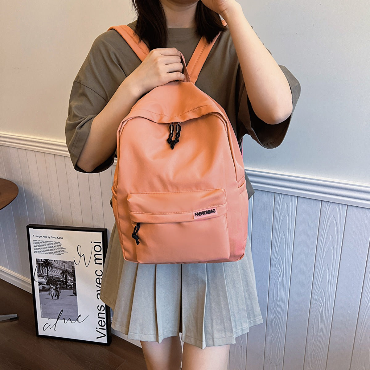 Adjustable Strap Cloth Large Backpack Bag-Teresa&#39;s Fashionista LLC