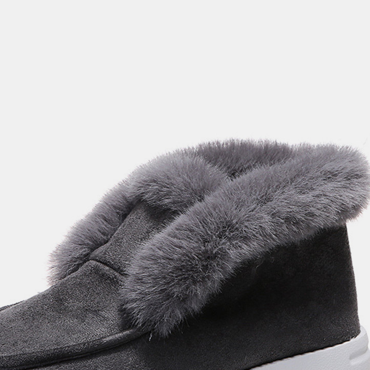 Furry Suede Snow Boots-Teresa&#39;s Fashionista LLC