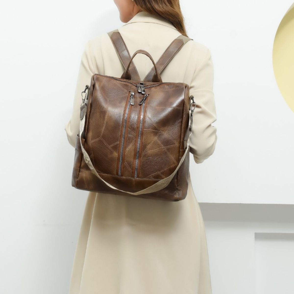 PU Leather Backpack Bag-Teresa&#39;s Fashionista LLC