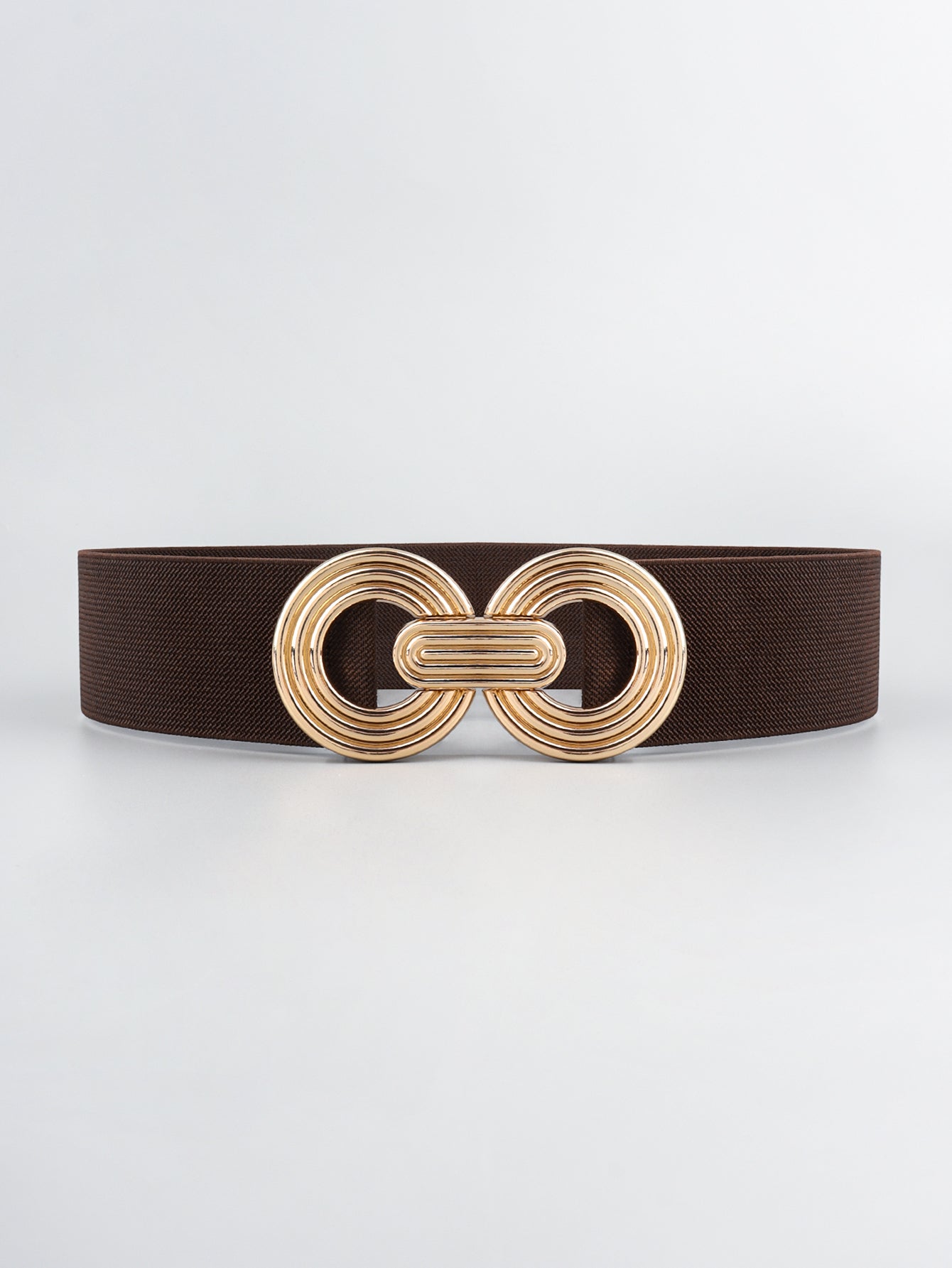 Geometric Buckle Elastic Wide Belt-Teresa&#39;s Fashionista LLC