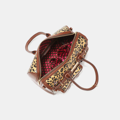 Nicole Lee USA Leopard Boston Bag-Teresa&#39;s Fashionista LLC