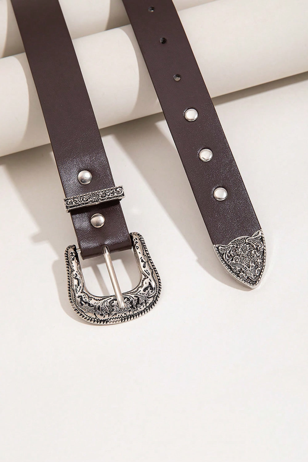 PU Leather Studded Belt-Teresa&#39;s Fashionista LLC