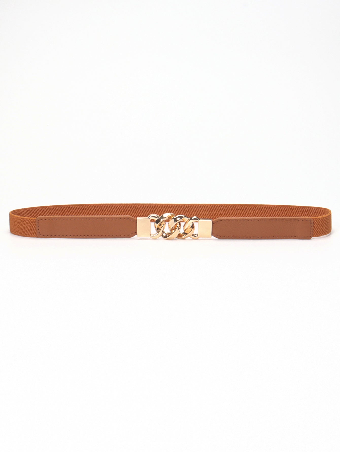 Zinc Alloy Buckle Elastic PU Belt-Teresa&#39;s Fashionista LLC